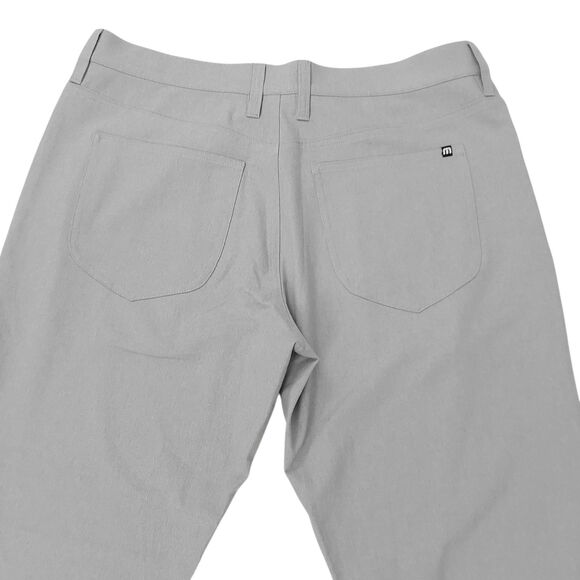 Travis Mathew Golf Pants Mens 34x32 Light Gray Straight Leg Comfort Performance - Picture 6 of 11